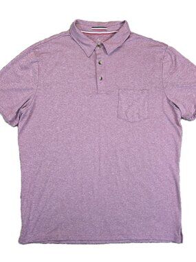 Hawker Rye Men's Heathered Red Performance Polo Short Sleeve Mens Size XL